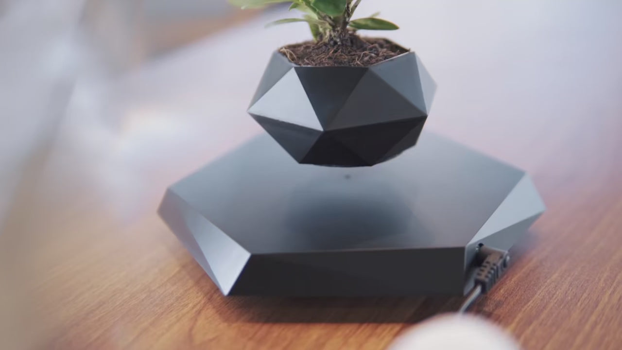 Pot Bonsaï Flottant | Lévitation Magnétique & Déco Zen